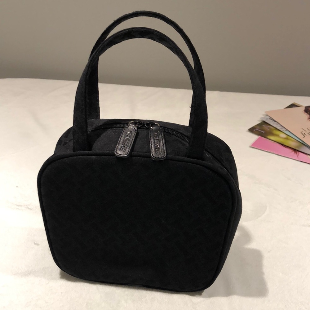 Talbots Vintage Cosmetic Black Bag